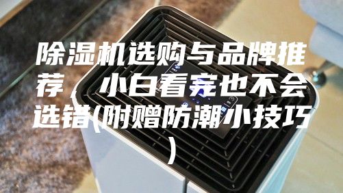 除濕機選購與品牌推薦，小白看完也不會選錯(附贈防潮小技巧)