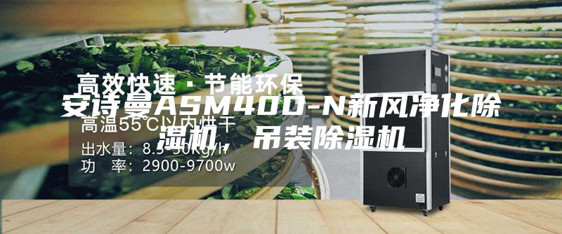 安詩曼ASM40D-N新風凈化除濕機，吊裝除濕機