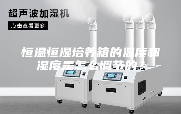 恒溫恒濕培養(yǎng)箱的溫度和濕度是怎么調(diào)節(jié)的？