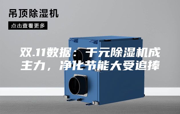 雙.11數(shù)據(jù)：千元除濕機(jī)成主力，凈化節(jié)能大受追捧