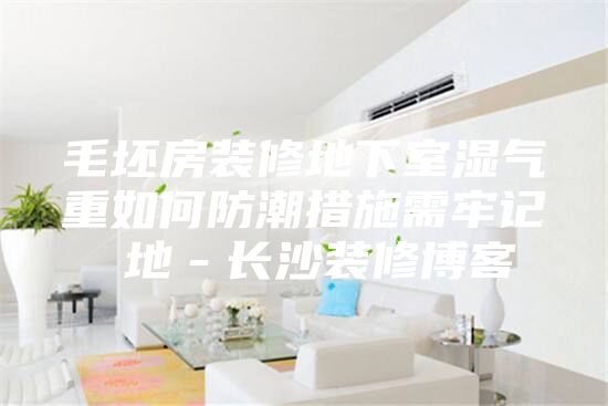 毛坯房裝修地下室濕氣重如何防潮措施需牢記 地-長沙裝修博客