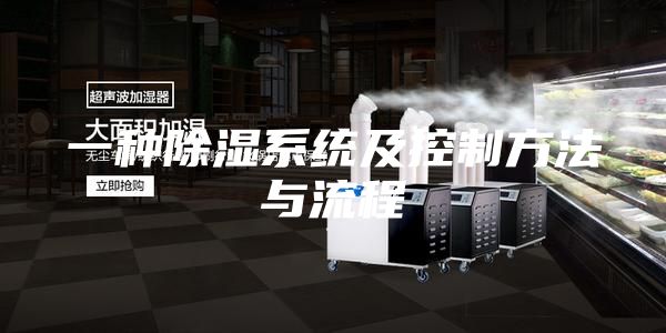 一種除濕系統及控制方法與流程