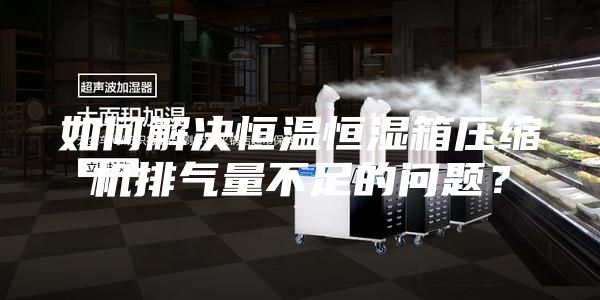 如何解決恒溫恒濕箱壓縮機排氣量不足的問題？