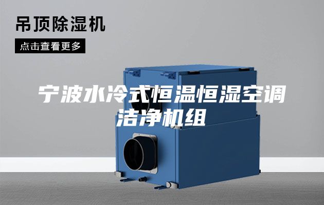 寧波水冷式恒溫恒濕空調潔凈機組